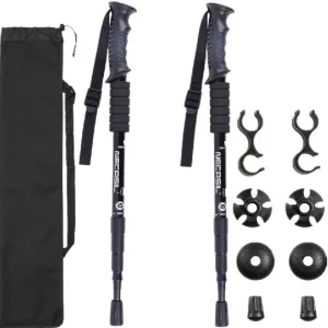 Trekking Poles - 2 Pack with Antishock and Quick Lock System, Telescopic, Collapsible, Ultralight for Hiking, Camping, Mountaining, Backpacking, Walking (A)