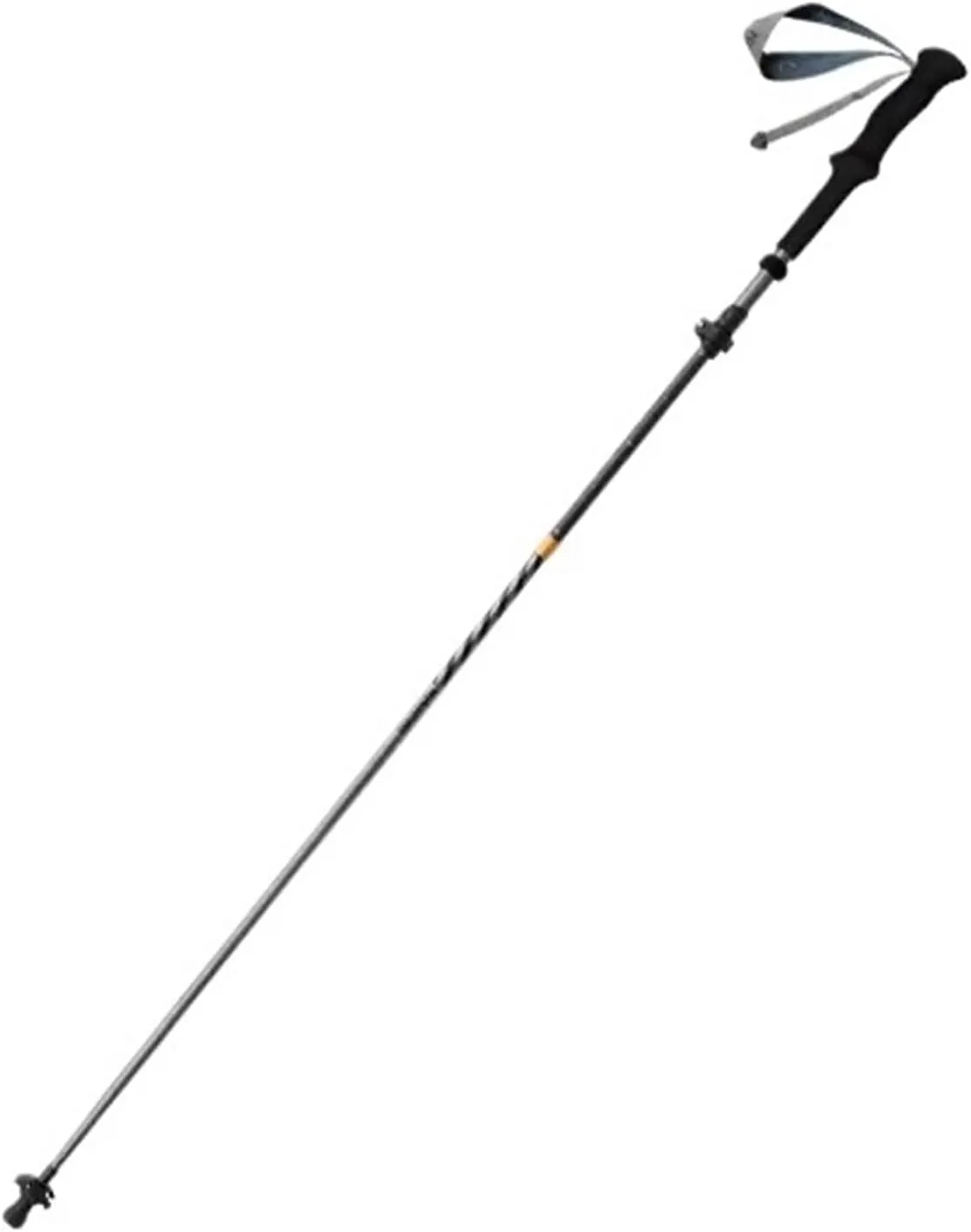 Trekking Poles Carbon Fiber Pattern Aluminum Alloy Five-Section Folding Lightweight Walking Sticks Climbing
