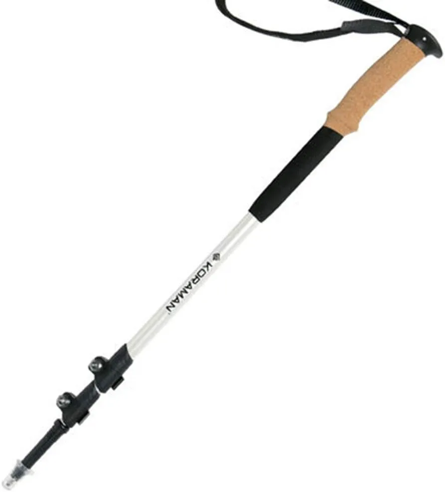 Trekking Poles Collapsible Adjustable Hiking Poles, Aluminum 7075 Walking Poles Sticks with Adjustable Lock Anti-Sweat Cork,Tungsten Tips for Hiking,