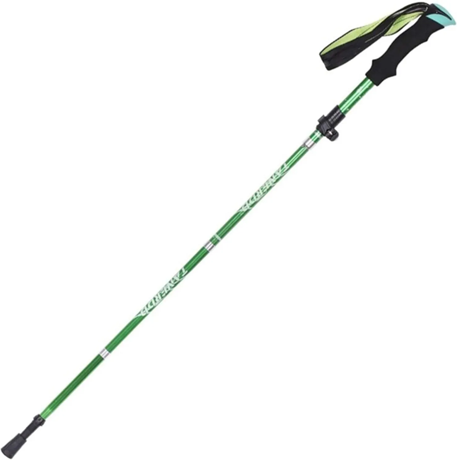 Trekking Poles, Foldable and Portable Hiking Trekking Poles, Strong Grip and Soft and Comfortable Handle, Sturdy and Durable, Suitable for Men and Women (Black Long)