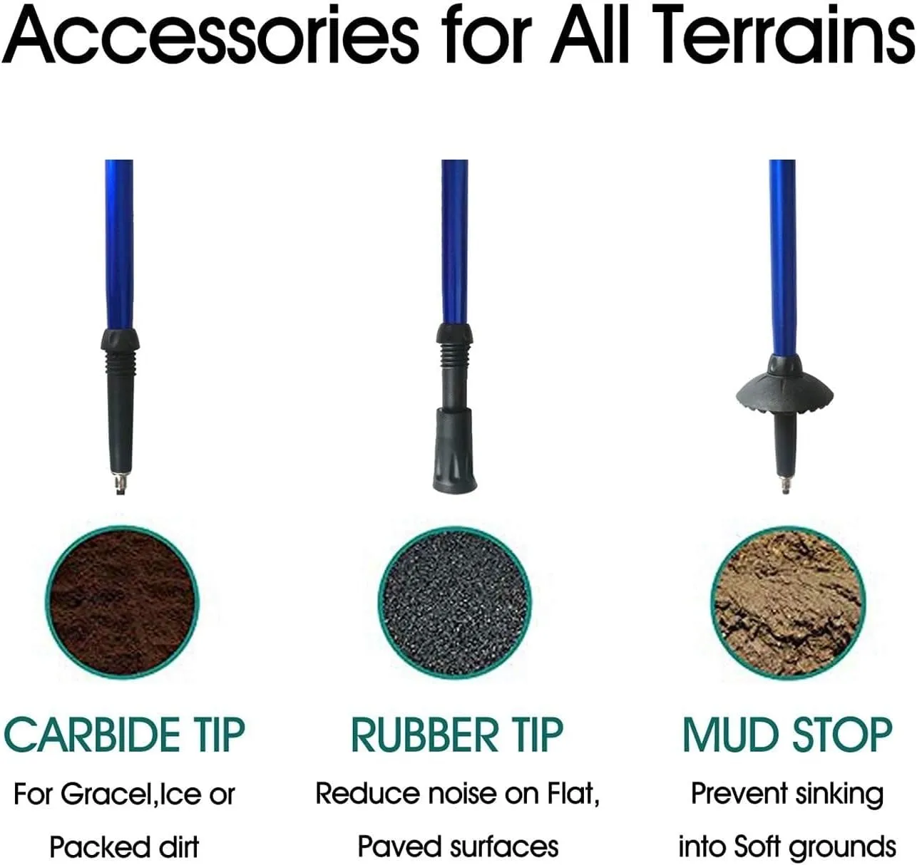 Trekking Poles, Foldable and Portable Hiking Trekking Poles, Strong Grip and Soft and Comfortable Handle, Sturdy and Durable, Suitable for Men and Women (Black Long)