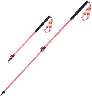Trekking Poles for Kids 2 Pack Adjustable Aluminum Walking Sticks with Flip Lock Lightweight Collapsible Poles with Grip and Tungsten Tips for Hiking Camping Backpacking Outdoor Adventures