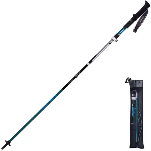 Trekking Poles for Women for Men Carbon Fibre Collapsible Hiking Poles Telescopic Hiking Stick Trek Walking Poles for Seniors Retractable Five-Section Outdoor,Black (Black)