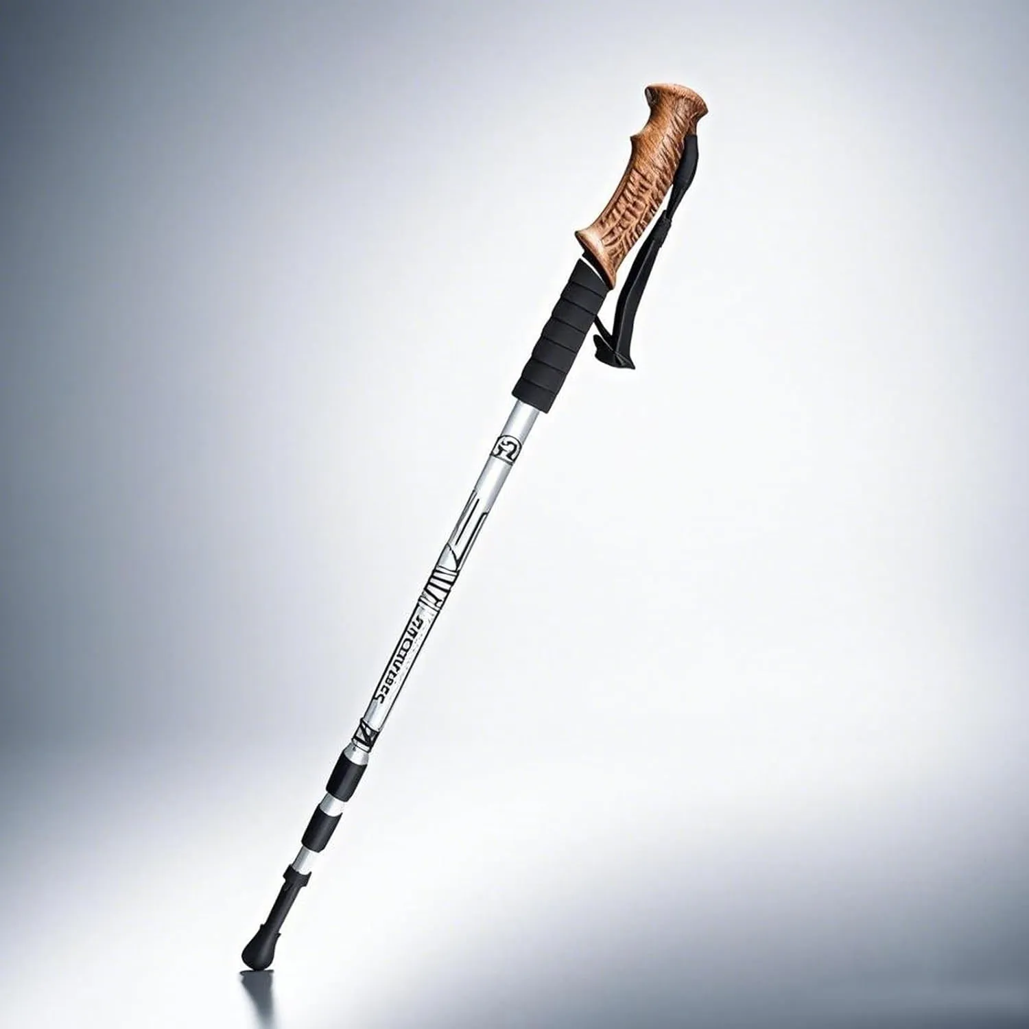 Trekking Poles Shock Absorbing Adjustable Hiking or Walking Sticks for Hiking Collapsible Strong, 2-pc Pack Lightweight Walking Pole