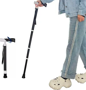 Trekking Poles Telescopic Nordic Hiking Poles Lightweight to Carry Lightweight Aluminum Crutches Gift for Mountaineering Enthusiasts(38~105cm)
