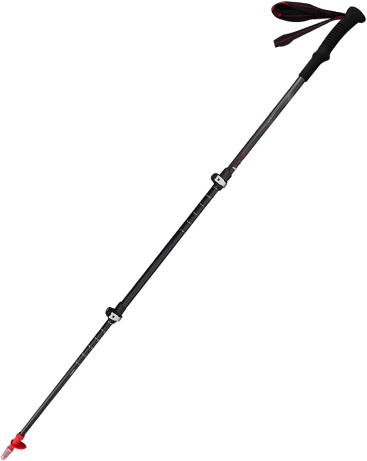Trekking Poles, Walking Stick Hiking Poles, 62-135 Cm Adjustable Travel Hiking Pole, Telescopic Lightweight Hiking Poles with EVA Handle, for Hiking, Camping