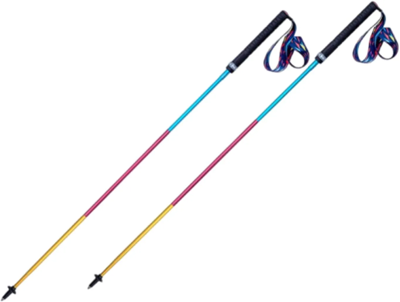 Trekking Walking Sticks for Seniors Women Men - Ergonomic 4 Section Trekking Poles | Lightweight and Walking Sticks Collapsible for Stability and Comfort,130cm
