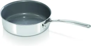 Tri-Lux Multi-ply Stainless Steel Non-Stick Saute Pan with Lid 24 cm