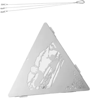 Triangle Hanging Stove Portable BBQ Stove Stainless Steel Waterproof Durable