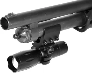 Trinity Tactical Flashlight with Mount Compatible with Mossberg 500 Pump 12 Gauge Single Rail Adapter Hunting Accessories.