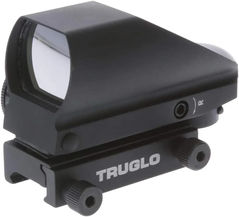 TRUGLO Tru-Brite 34mm x 24mm Hunting Shooting Durable Lightweight Compact Parallax Free Waterproof Shock Resistant Adjustable Red/Green Dual-Color Dot Sight | Battery Included