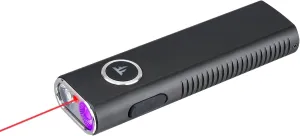 TrustFire Mini X3-SE Rechargeable Flat EDC Flashlight with White Light, UV Light and Red Beam, 1200 Lumens LED Flashlights Combo, Triple Light Sources Pocket Lights IPX6 for Emergency (Black)
