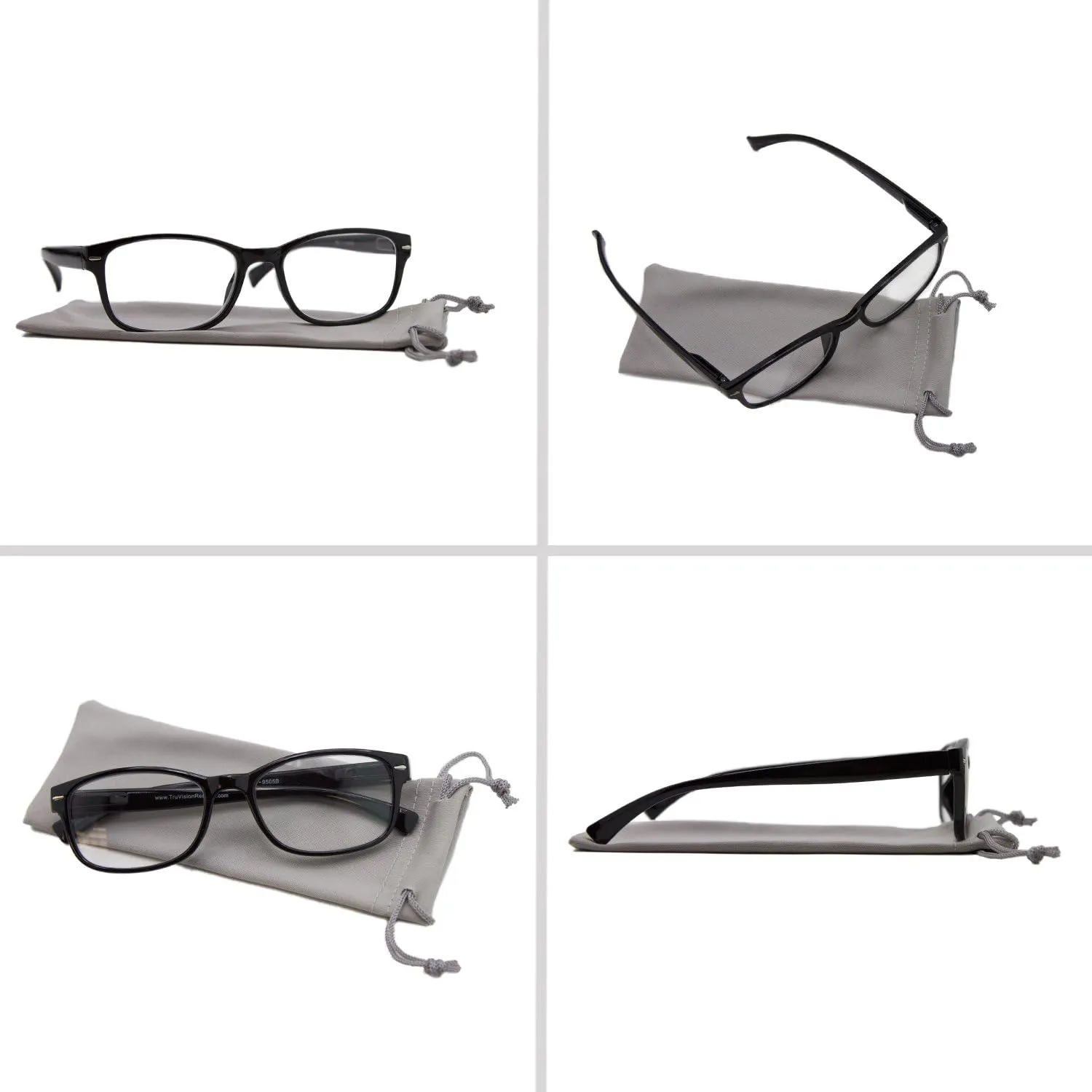 TruVision 9505HP Reading Glasses - 1, 2, 3 Pack for Men & Women