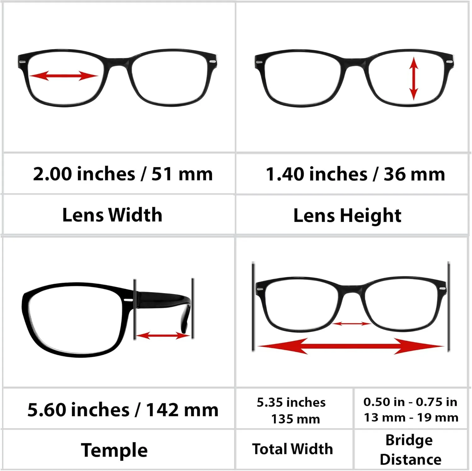 TruVision 9505HP Reading Glasses - 1, 2, 3 Pack for Men & Women