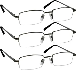 TruVision Readers 9509 Reading Glasses 1/3 PK, Men and Women  1.00-4.00