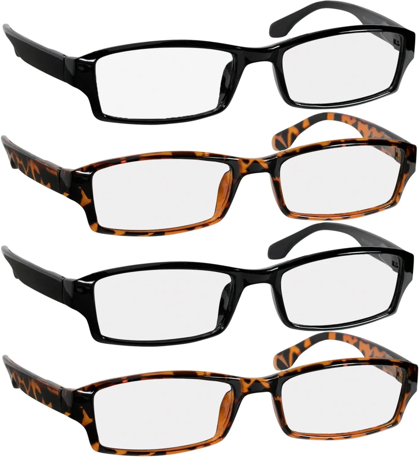 TruVision Readers Reading Glasses, Comfort Spring Hinges for Men and Women, 9501HP