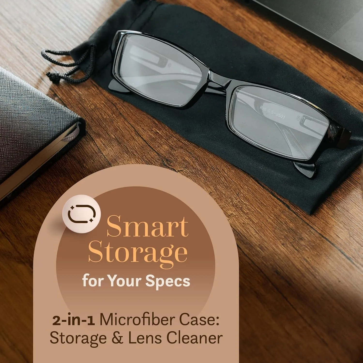 TruVision Readers Reading Glasses, Comfort Spring Hinges for Men and Women, 9501HP