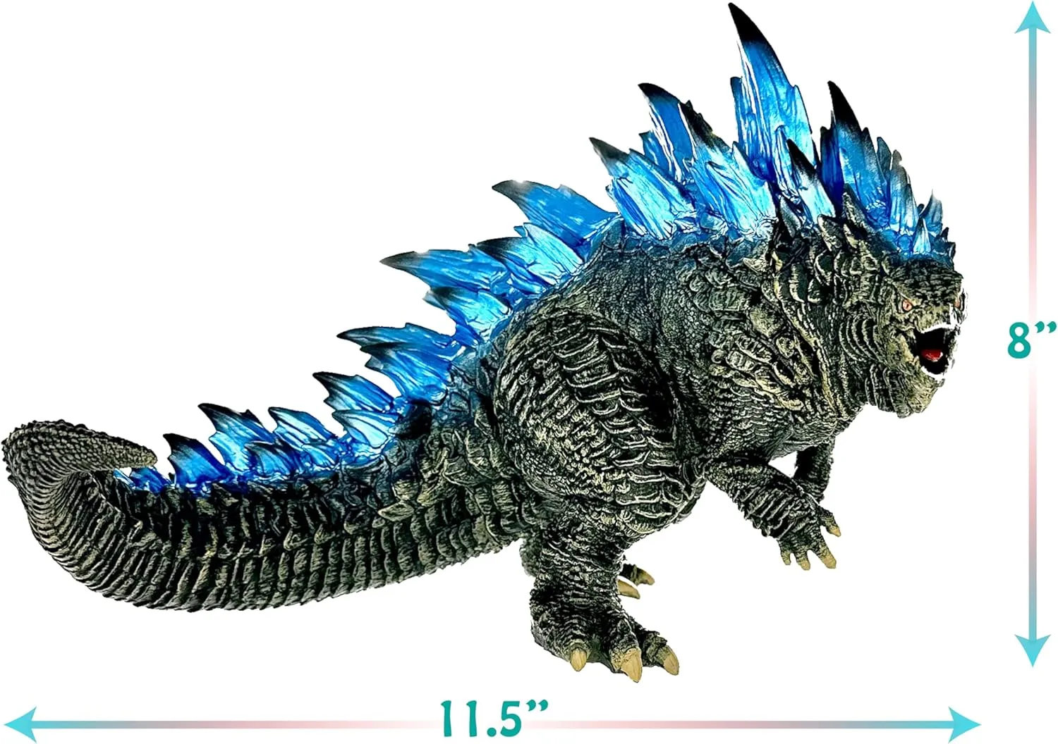 TwCare Godzilla vs. Kong Mega Toy Action Figure: King of The Monsters, Movie Series Movable Joints Soft Vinyl, Travel Bag