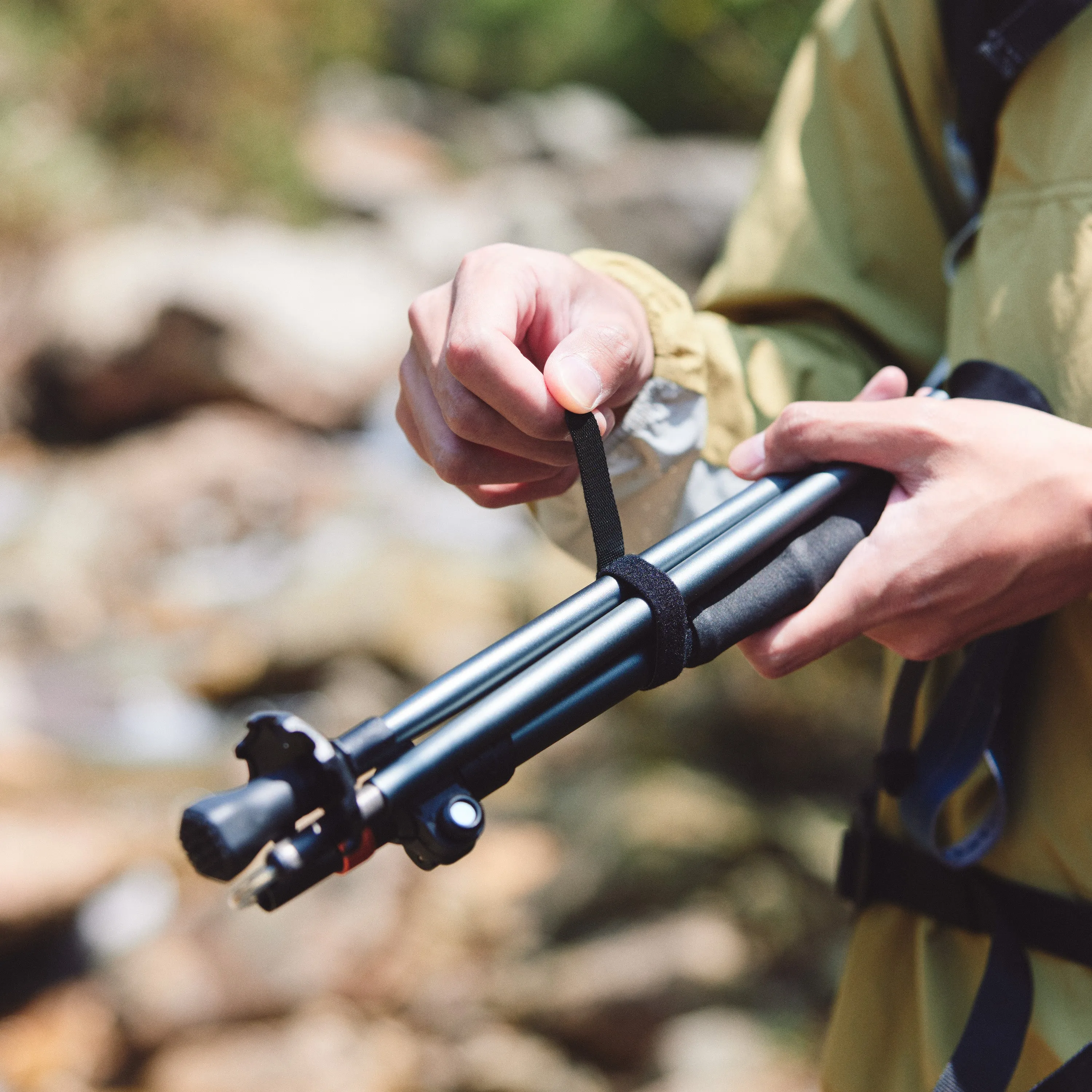 UL Connected Folding - Naturehike Trekking And Pole Aluminum Carbon Adjustable Attractive Grey Chang Feng Five-Section