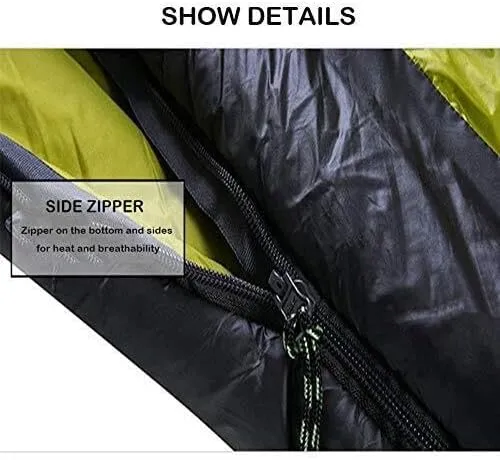 Ultra-Comfortable Waterproof Hiking Sleeping Bag, Compact & Lightweight, Warm for Outdoor Adventures