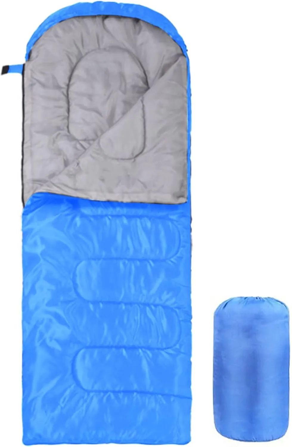 Ultra Light Sleeping Bag for Backpacking Compartment for Adults 170T Envelope 4 Seasons Hooded Travel Dirt-Proof Spacious and Comfortable Warm and Windproof