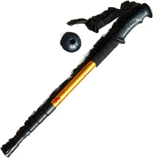 Ultra-Lightweight Aluminium Alloy Hiking Poles - Telescopic Walking Sticks with Curved and Straight Handles for Outdoor Climbing and Trekking