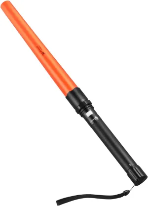 UltraFire 19 Inch Traffic Wand, Cone Flashlight with 3 Modes, Signal Wand for Traffic Control, Parking, Car Directing, Airport UF-806 1 Pack