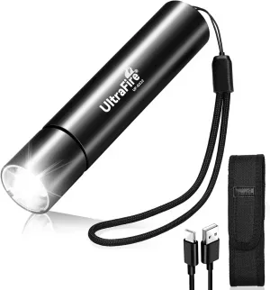 ULTRAFIRE Flashlights 1000 Lumens Flashlight zoomible Function Tactical Rechargeable Adjustable Flashlight for Outdoor Home Use Camping Emergencies Hiking(D222)