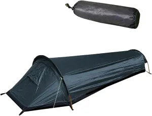Ultralight Bivvy Bag Tent, Sleeping Bag Tent, Compact Single Person Backpacking Bivy Tent - 100 Waterproof Sleeping Bag Cover Bivvy Sack for Outdoor Survival, Bushcraft