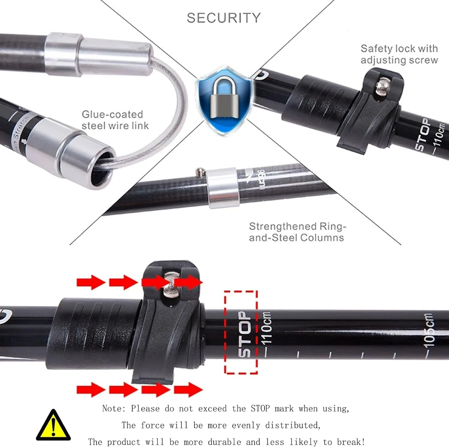 Ultralight Carbon Outdoor Hiking Poles, Telescopic and Foldable, Great for Mountaineering, Trekking and Cross - Country Running