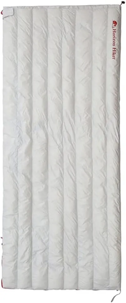 Ultralight Filling 280g White Goose Down Sleeping Bag Envelope Sleeping Bag Lightweight Backpack Sleeping Bag for Hiking Camping(Gray White)