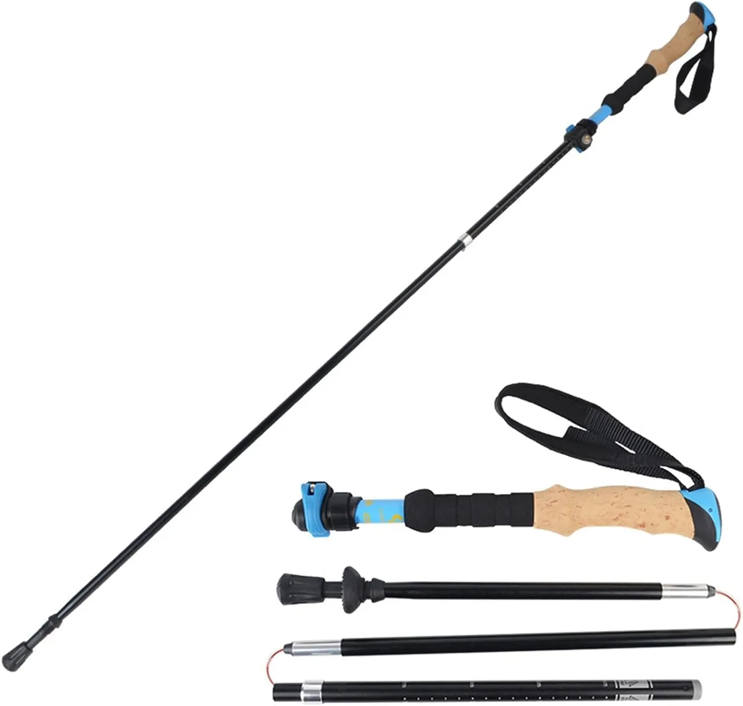 Ultralight Trekking Poles,Trekking Poles Collapsible, Poles Multifunctional Alpenstocks, Multipurpose Telescopic Trekking Poles, Sticks with Quick Lock System, Lightweight Aircraft-Grade Al