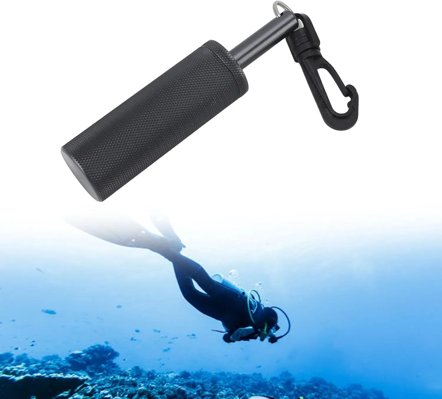Underwater Signal Bell, Loud and Clear Sound, Sturdy Aluminum Alloy, Compact BCD Clip, for Scuba Divers and Dive Teams