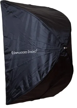 UNPLUGGED STUDIO 24" x 36" 60cm x 90cm Umbrella Rectangle Softbox with Carrying Bag – Portable Light Modifier for Portrait and Product Photography SB-090