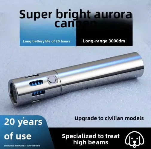 Updated High-grade Stainless Steel 100000Lumens White Laser Tactical Flashlight With 21700 Tesla Li-ion Battery 10-20 Hours High Endurance 20 Years of Use