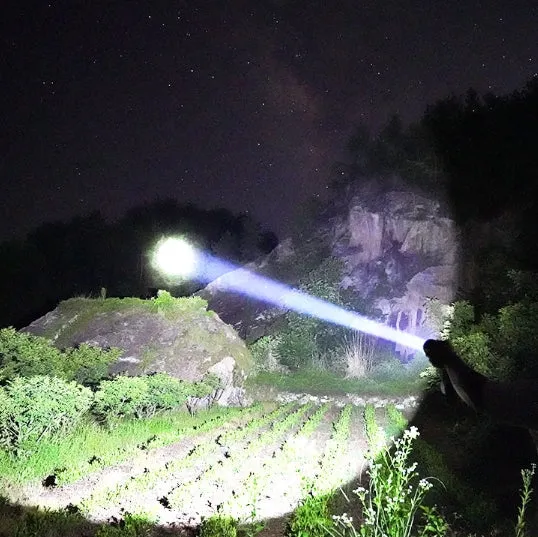 Updated High-grade Stainless Steel 100000Lumens White Laser Tactical Flashlight With 21700 Tesla Li-ion Battery 10-20 Hours High Endurance 20 Years of Use