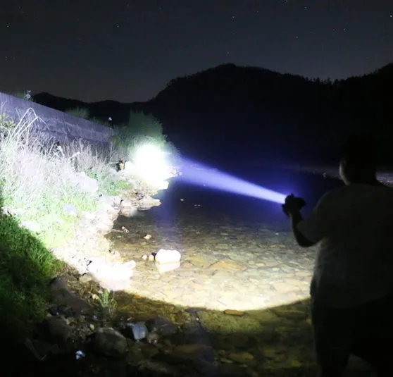 Updated High-grade Stainless Steel 100000Lumens White Laser Tactical Flashlight With 21700 Tesla Li-ion Battery 10-20 Hours High Endurance 20 Years of Use