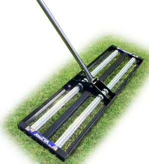 Updated Lawn Leveling Rake with Aluminum Roller, Stainless Steel 40"x10" Levelawn Tool , Heavy-Duty Lawn Leveler with 80" Extended Handle, Yard Leveling Rake Suit for Garden, Golf Lawn, Farm