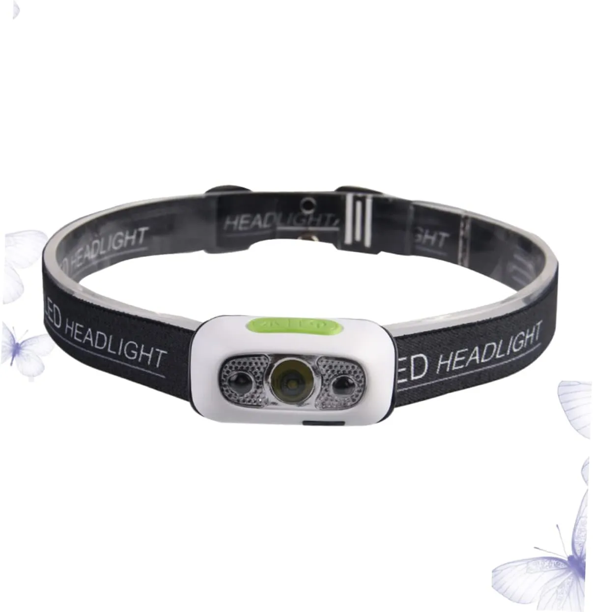 UPKOCH Headlamp with Motion Sensor Rechargeable Headlight for Camping Hiking Running Bicycle Outdoor Activities Hands- Flashlight