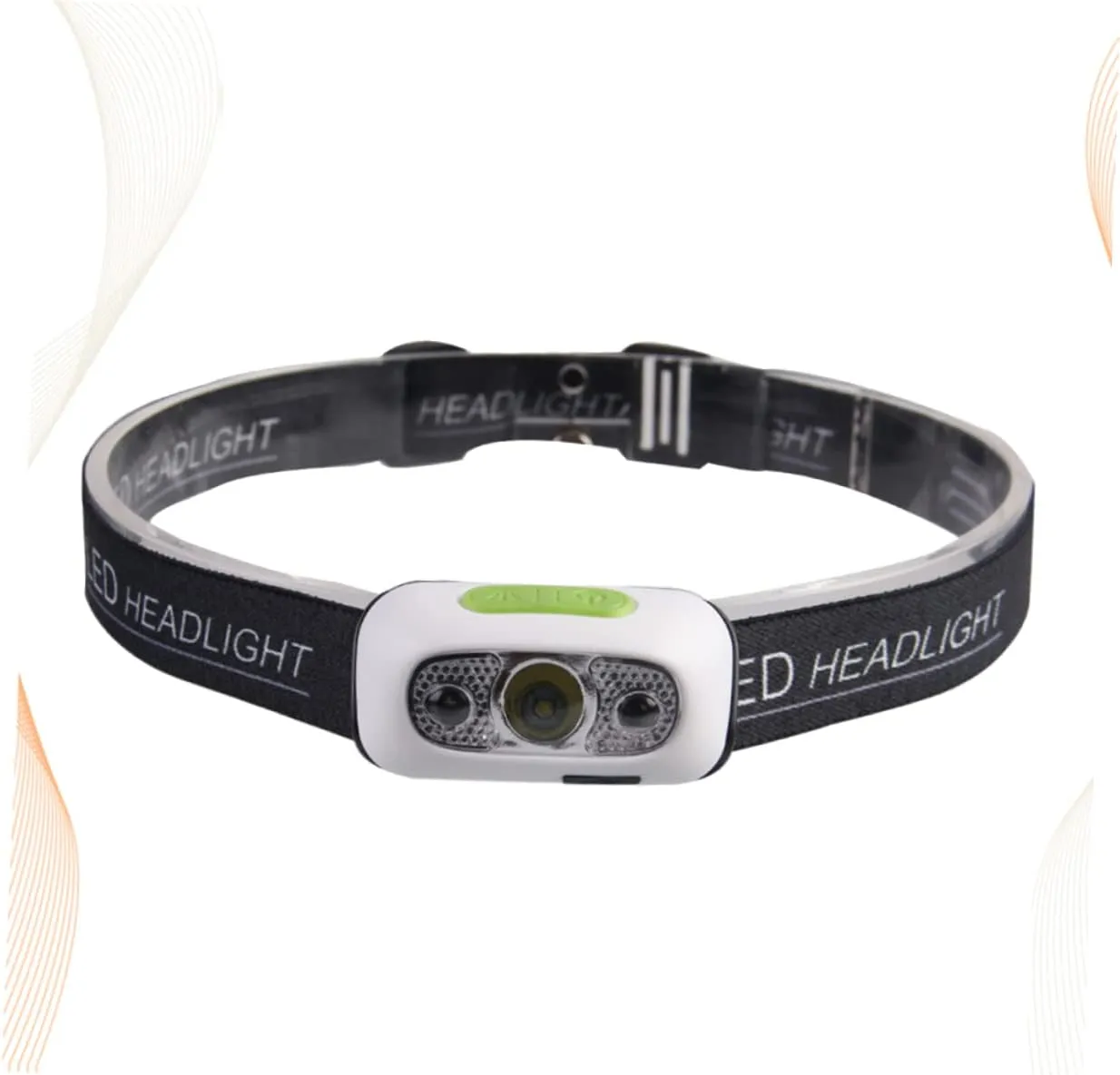 UPKOCH Headlamp with Motion Sensor Rechargeable Headlight for Camping Hiking Running Bicycle Outdoor Activities Hands- Flashlight