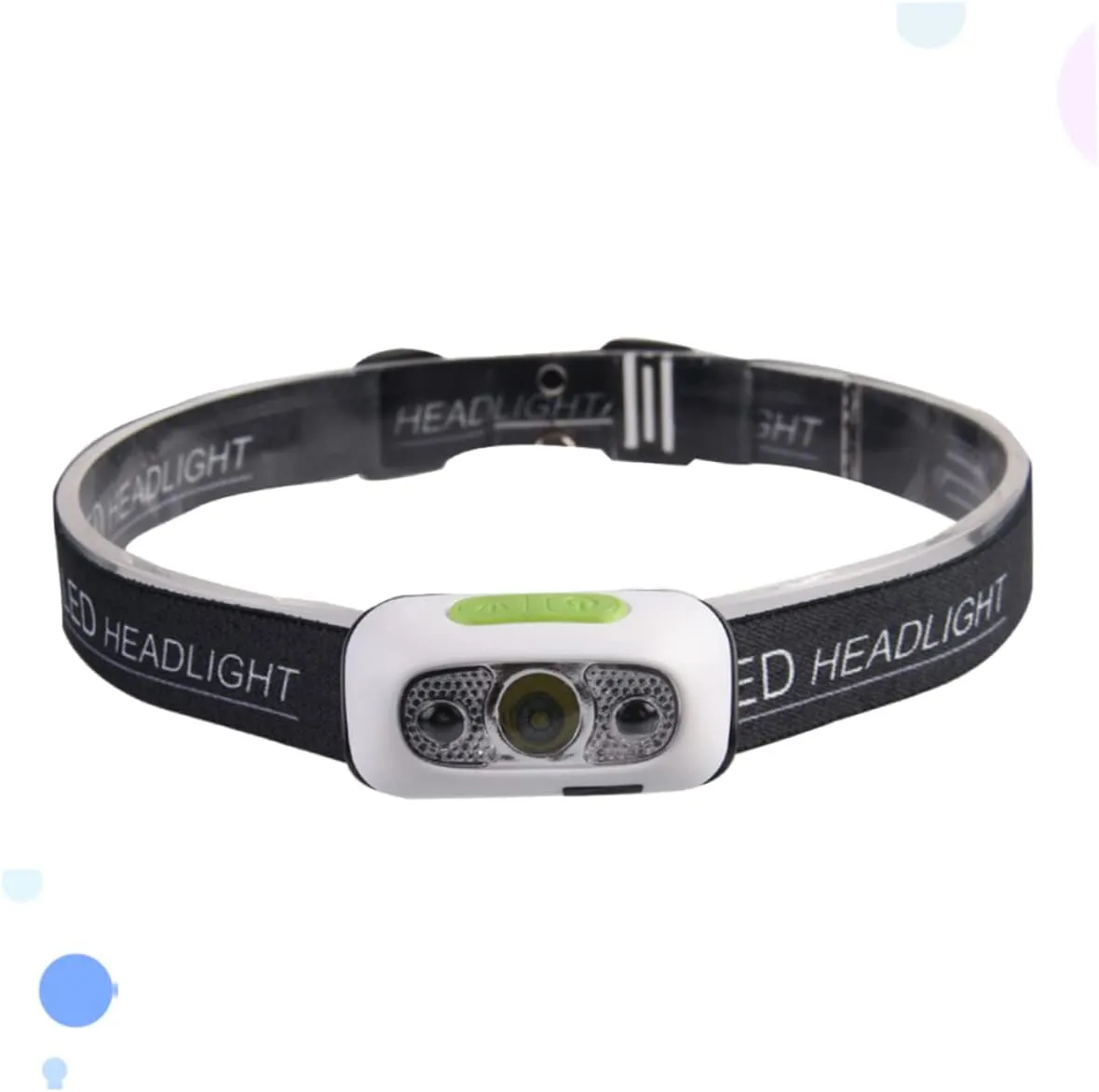 UPKOCH Headlamp with Motion Sensor Rechargeable Headlight for Camping Hiking Running Bicycle Outdoor Activities Hands- Flashlight