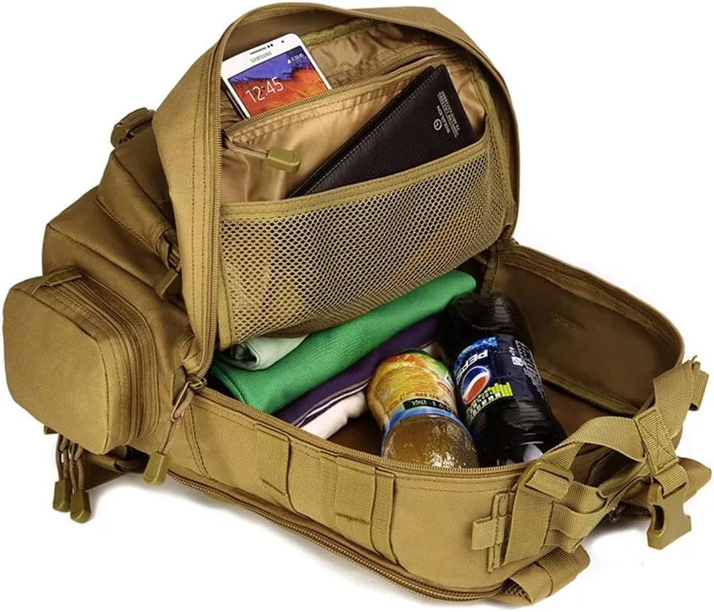 USDBE Military Army Tactical Backpack 14 Inches Laptop Rucksack Outdoor Camping Hiking Camouflage Bag