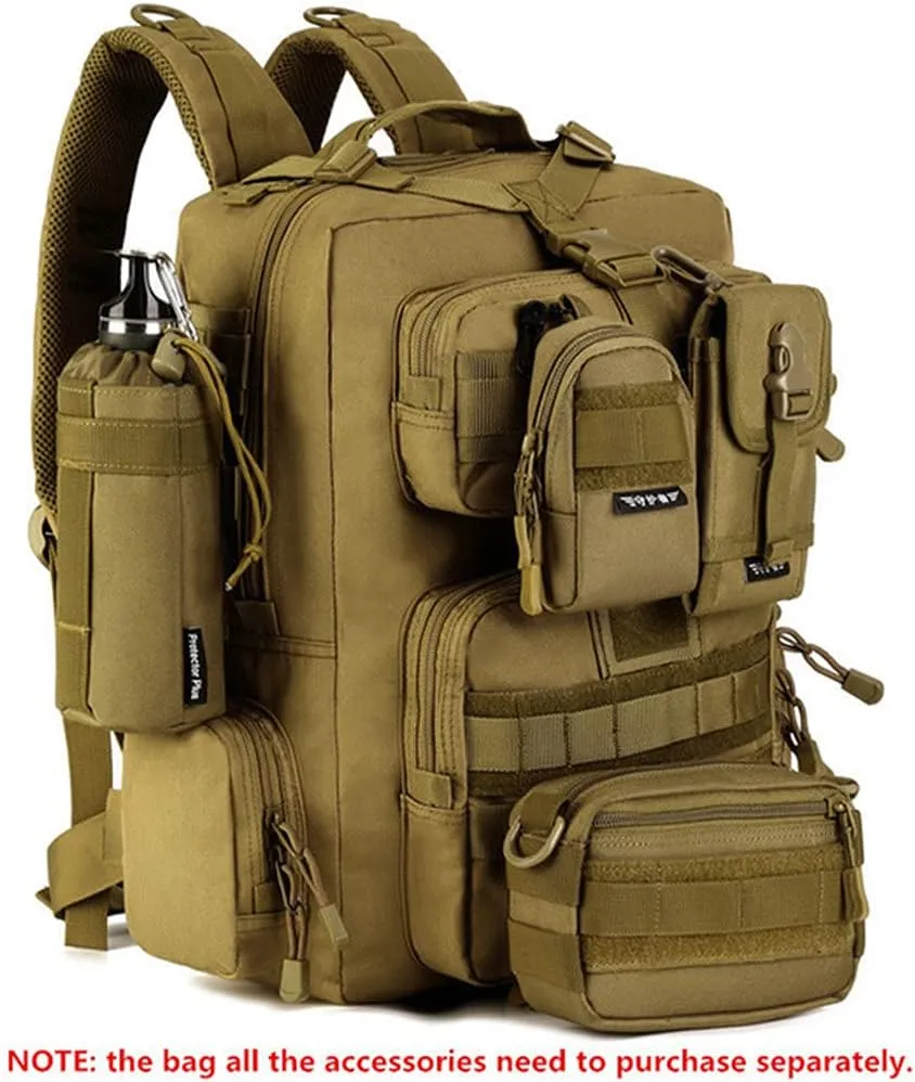 USDBE Military Army Tactical Backpack 14 Inches Laptop Rucksack Outdoor Camping Hiking Camouflage Bag