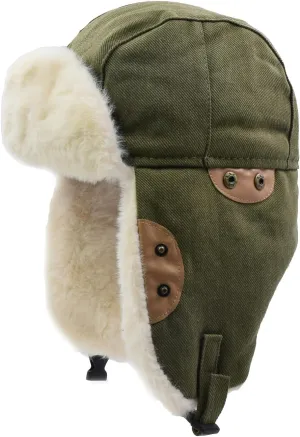 Ushanka Trapper Hat for Women Men with Faux Fur Outdoor Winter Aviator Hat
