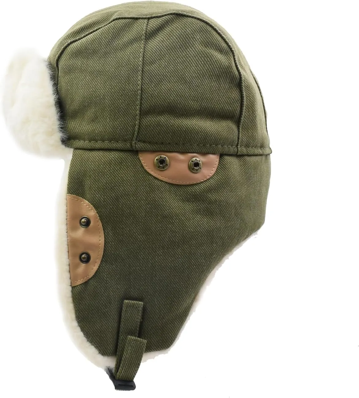 Ushanka Trapper Hat for Women Men with Faux Fur Outdoor Winter Aviator Hat