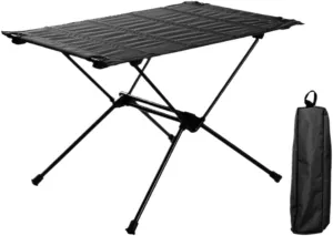 Usoway Portable Beach Table Camping Folding Table Lightweight Folding Fabric Table Aluminum Parallel Bars Camping Picnic Table Folding Camping Table (C : A), 665599