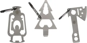 ust Tool-a-Long Carabiner Clip Multi-Tool Bundle Featuring a Themed Collection of Compact Stainless Steel Tools! (Camping 101)