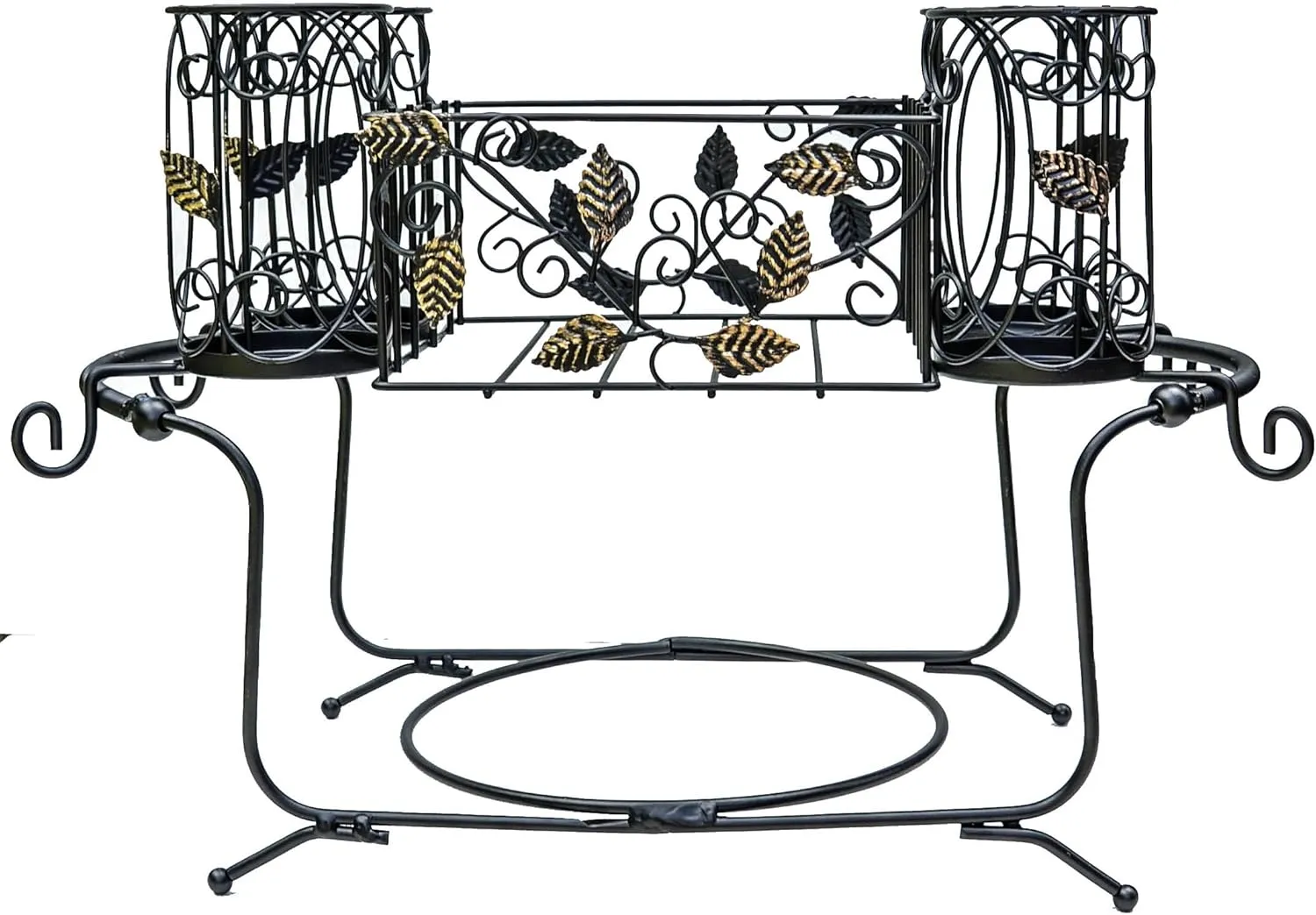 Utensil Caddy - Silverware Caddy or Napkin, Cutlery and Plate Holder - The Ideal 2-Piece Portable Outdoor Kitchen Accessories Buffet Organizer for Picnics, Camping, Barbecue, Parties and Events