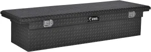 UWS EC10603 72-Inch Matte Black Heavy-Wall Aluminum Truck Tool Box with Low Profile, RigidCore Lid
