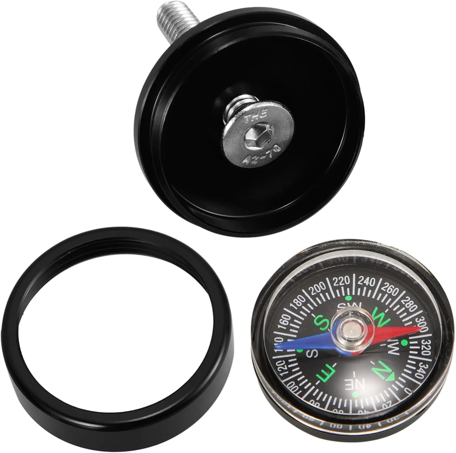 VANZACK Mountain Bike Compass Tool Compass Compact for Bicycles Multi-use Easy Mounting for Cyclists